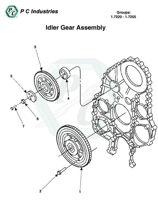 1.7220 - 1.7255 Idler Gear Assembly.jpg - Diagram